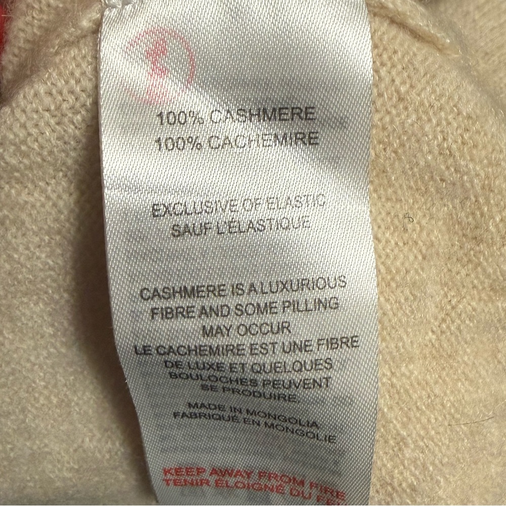 Brodie Cashmere 100% Cashmere Sweater Pink Colorblock Size S - Picture 7 of 8